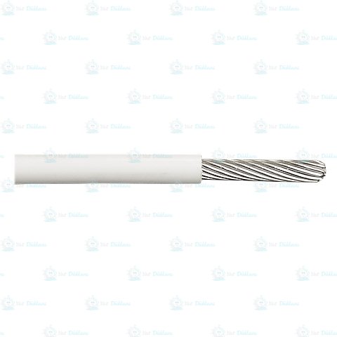 Vardavela Teli 5/7 PVC Beyaz Kaplama 7*19 -Yumuşak tel