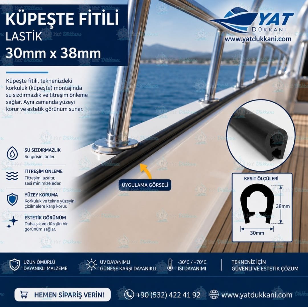 Küpeşte fitili 30*38