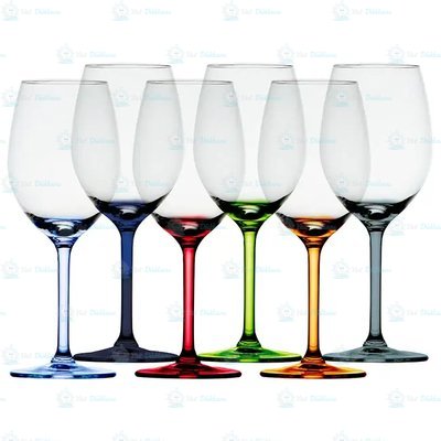 Kadeh - Şarap - Party Ecozen - Renkli - 6 Parça