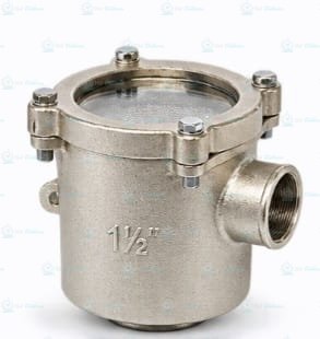 Krom Deniz Suyu Filtresi 1.5" Alttan Yana