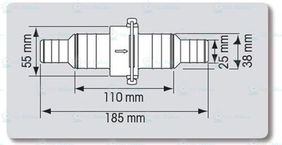 P42797 Plastimo ÇEKVALF 25 / 38mm (PUMP 925 / 938 )