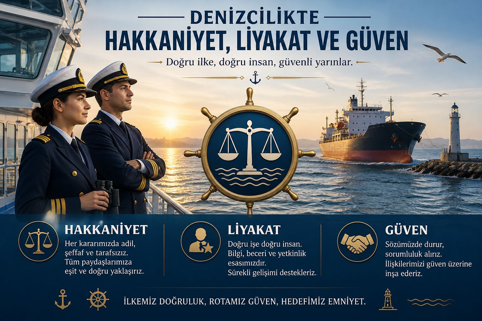 DENİZCİLİKTE HAKKANİYET, LİYAKAT VE GÜVEN
