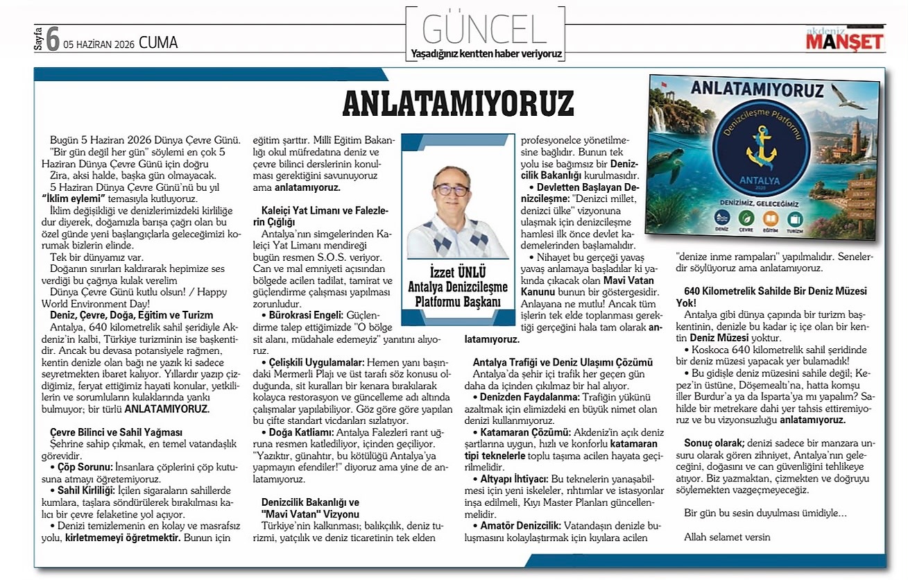 ANLATAMIYORUZ