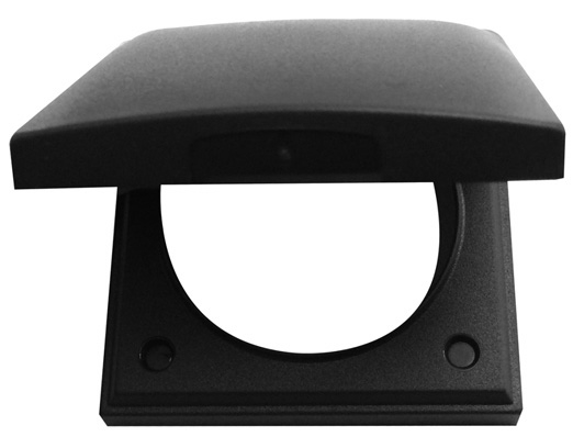 BERKER PRİZ KAPAĞI SİYAH 60X60 mm