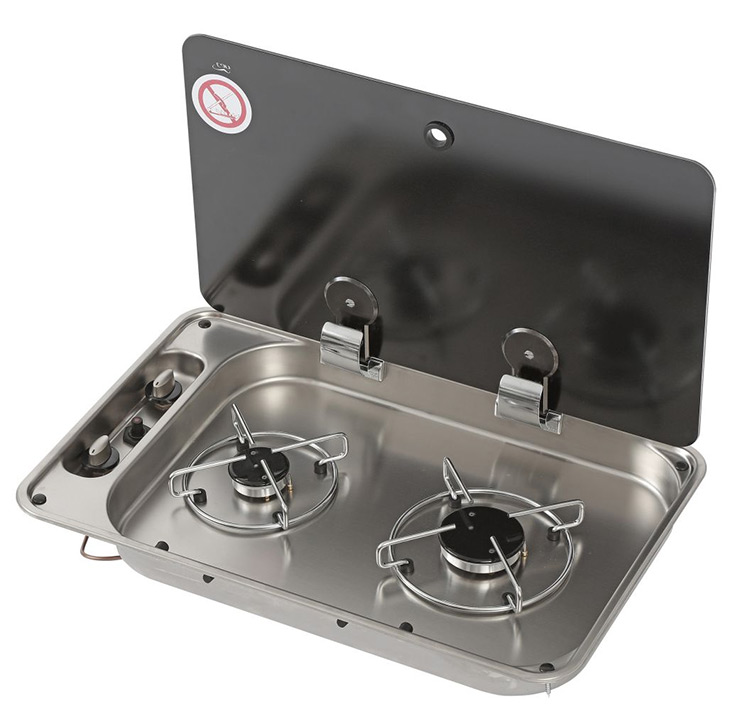 CAN Kapaklı Gömme Çift Gözlü Ocak FC1336