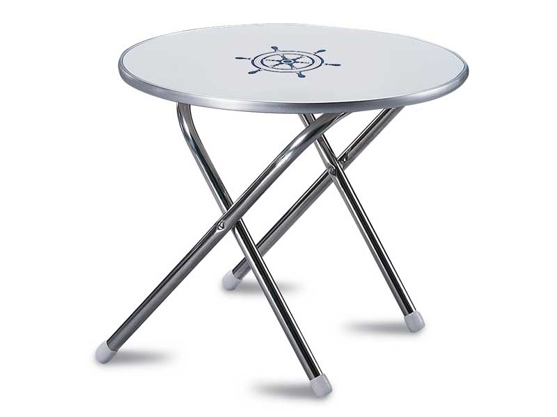 Forma Masa-Ayarlanabilir Alüminyum -Melamin Yuvarlak Üst Tabla-Çap:61cm