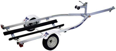 Galvanizli çelik traversli Jet Ski, bot römorku