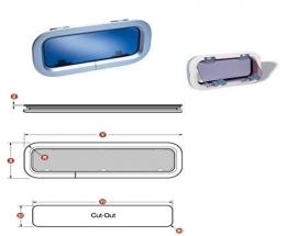 Lewmar Standart Size-1 Lumboz 191x367mm. - Alüminyum