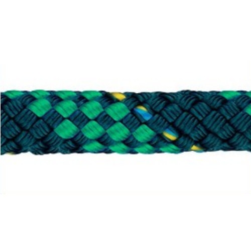 Liros Halat Lİ200010 Regatta 2000 - HALAT 10mm REGATTA LACİVERT ZEMİN YEŞİL KIRÇILLI
