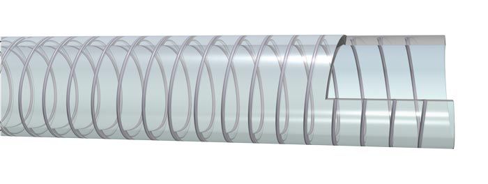 ŞEFFAF TELLİ SU HORTUMU 12 mm - 51 mm arası  EUROCORD