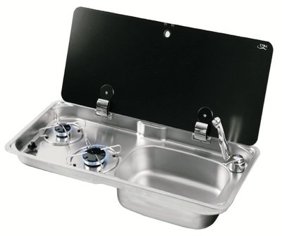 Can Kapaklı Evyeli Gömme Çiftli Ocak FL1770