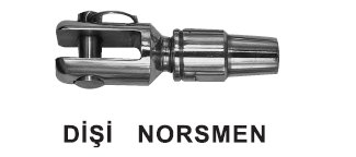 Dişi  Norsmen 08 mm Krom Paslanmaz Çelik 304 Kalite