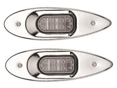 Easterner Burun Seyir Feneri 12 V Gömme Krom Takım Led