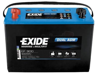 Exide Dual AGM / Start ve Servis Aküsü / 12V - 100Ah - 720CCA / EP900