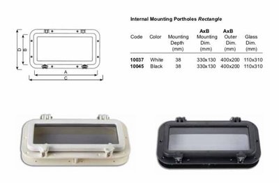 İÇTEN MONTAJ ABS DİKDÖRTGEN LUMBOZ BEYAZ 40x20cm