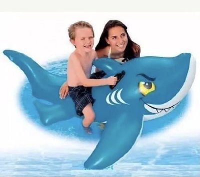 INTEX 56567 Tutacaklı Şişme Köpek Balığı Bot (154 cmx104 cm)