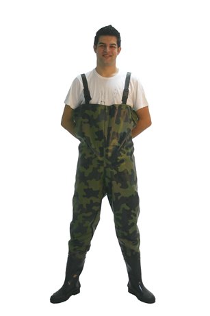 Kasık Çizme No:43 Kamuflaj Tulum  PVC