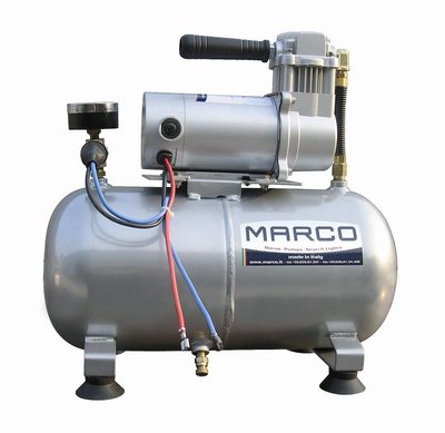 Marco M3 Basıçlı hava kompresörü, 24v, 8 litre kapasite ve 8 bar
