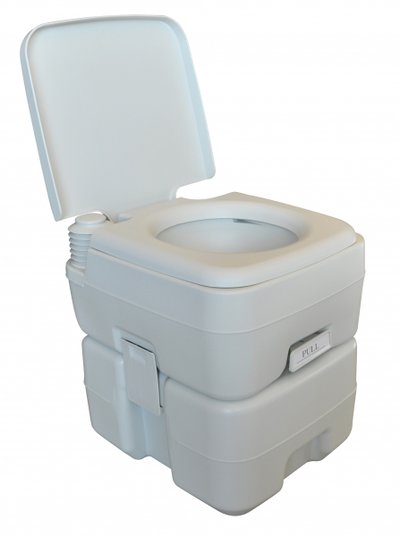 Portatif tuvalet. Pis su tankı kapasitesi 20 L.