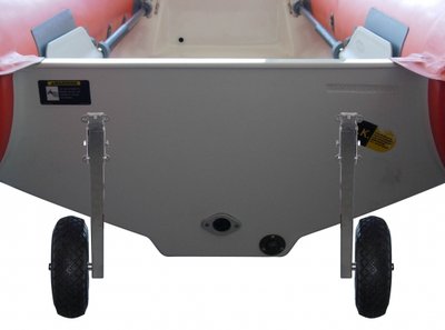 Şişme botlar için kıça monte taşıma tekerleği