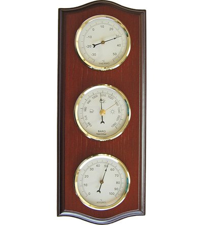 Termometre / Barometre / Higrometre (Nem ölçer) Üçlü Set