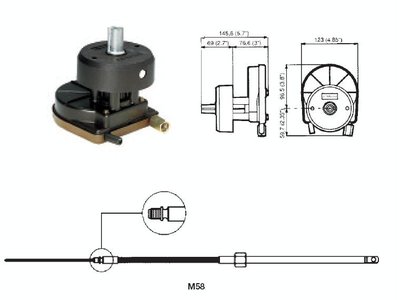 Ultraflex T67 Dümen Kutusu (M58 Tip)