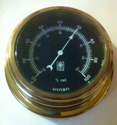 VDO Hygro Brass - VDO Hiğrometre-Nem Ölçer -Pirinç