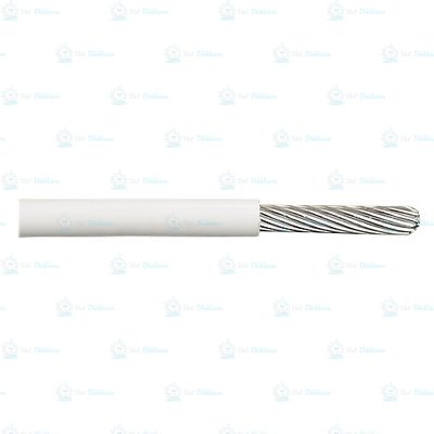 Vardavela Teli 5/7 PVC Beyaz Kaplama 7*19 -Yumuşak tel