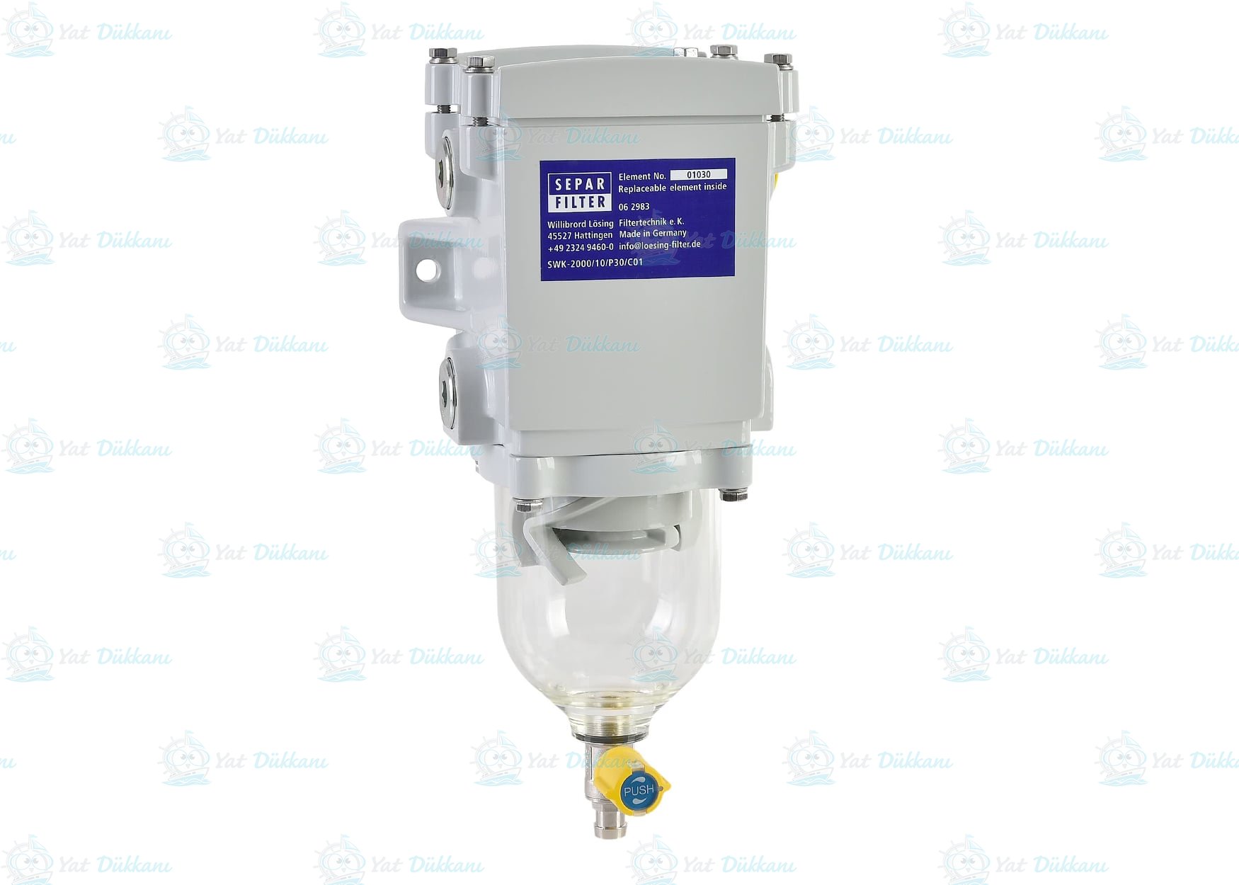 Separ Filitre SWK-2000/10/M - Max 600 Hp-Metal Hazneli-Sertifikalı