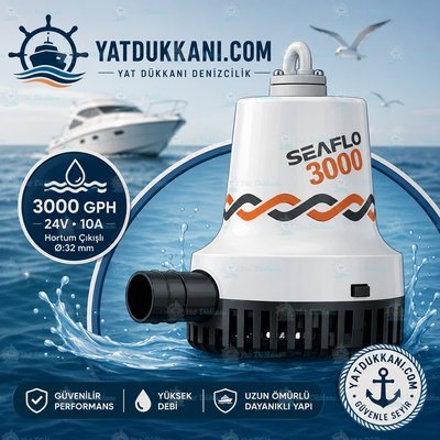 Seaflo Sintine Pompası 3000 gph. 24 V 10