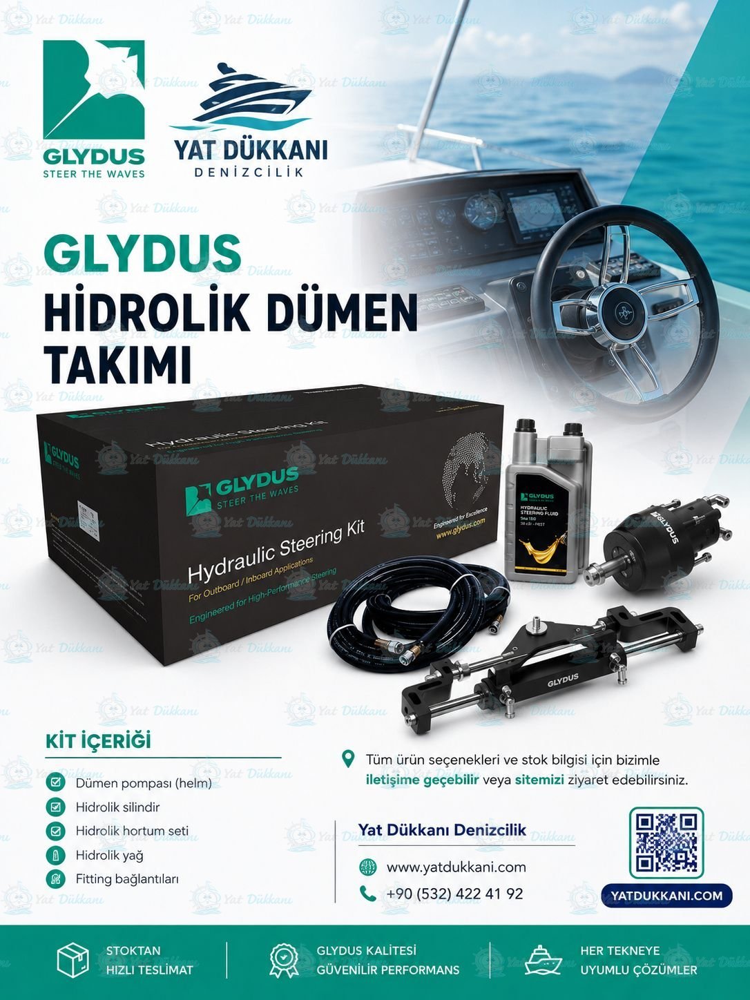 GLYDUS HİDROLİK DÜMEN TAKIM 115HP