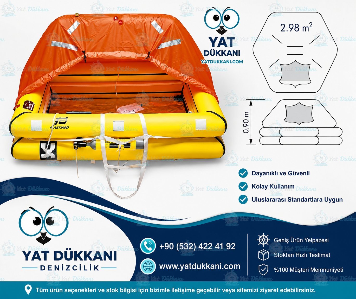 P57068 Plastimo CAN SALI 8 KİŞİLİK CRUISER STANDART CANİSTER