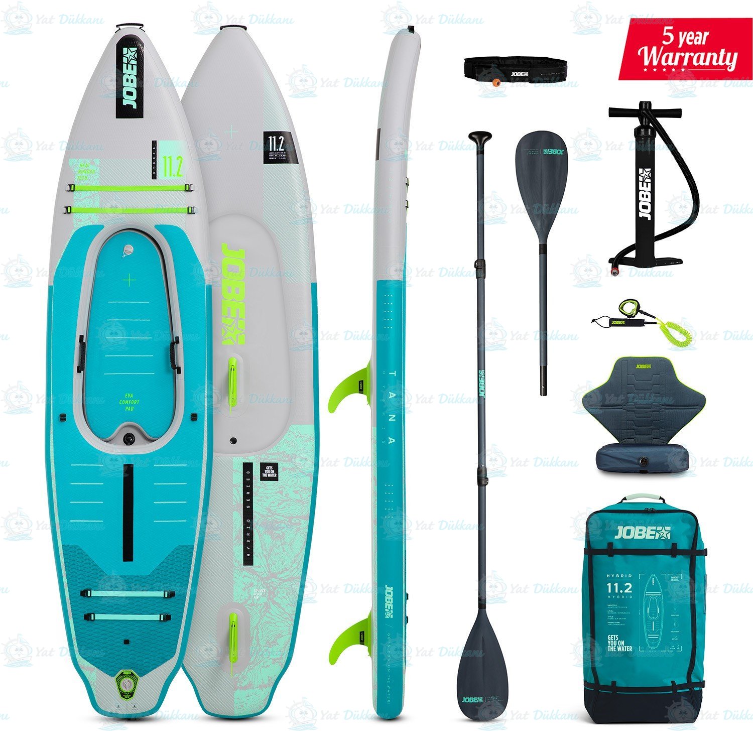 JOBE Tana Hybrid Sup Board 11.2 Seti Yeşil