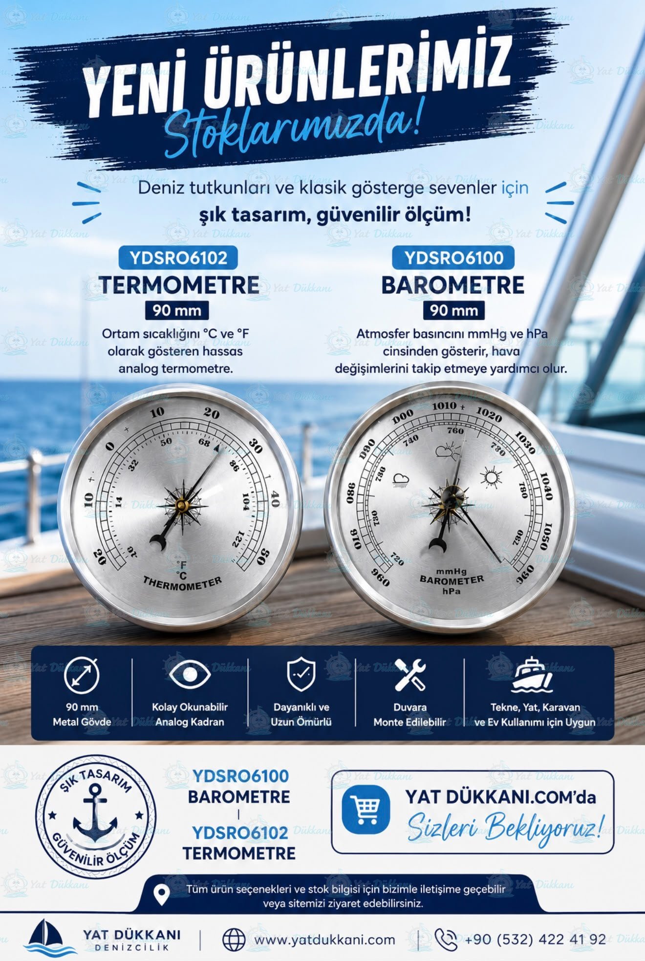 YDSR06102 Termometre 90mm