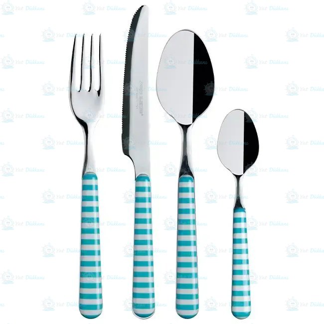 Çatal Bıçak Takımı - Coastal - Aqua - 24 parça