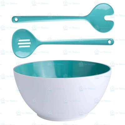 Salata Servis Seti - Summer Aqua - 3 Parça