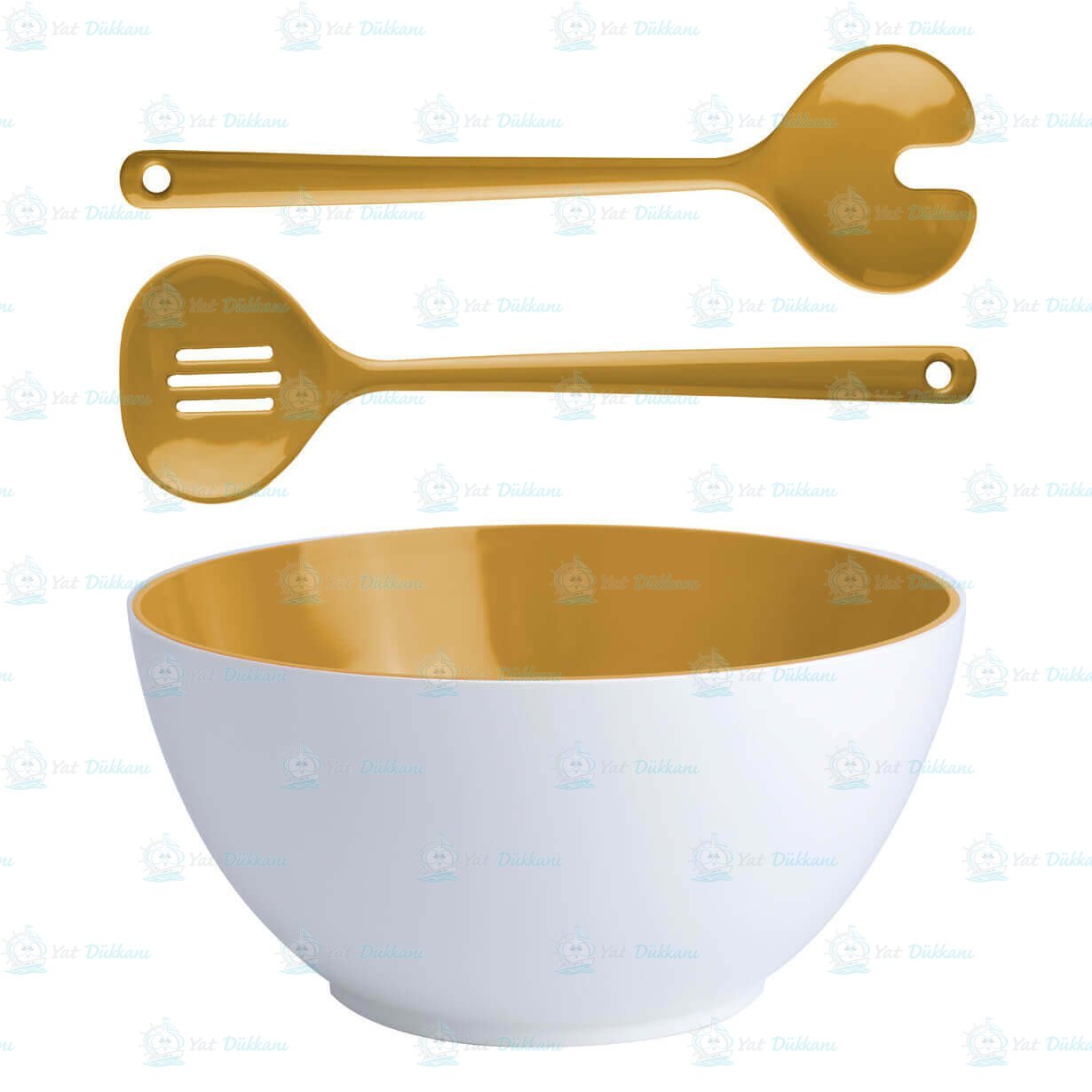 Salata Servis Seti - Summer Mustard - 3 Parça