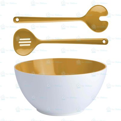Salata Servis Seti - Summer Mustard - 3 Parça