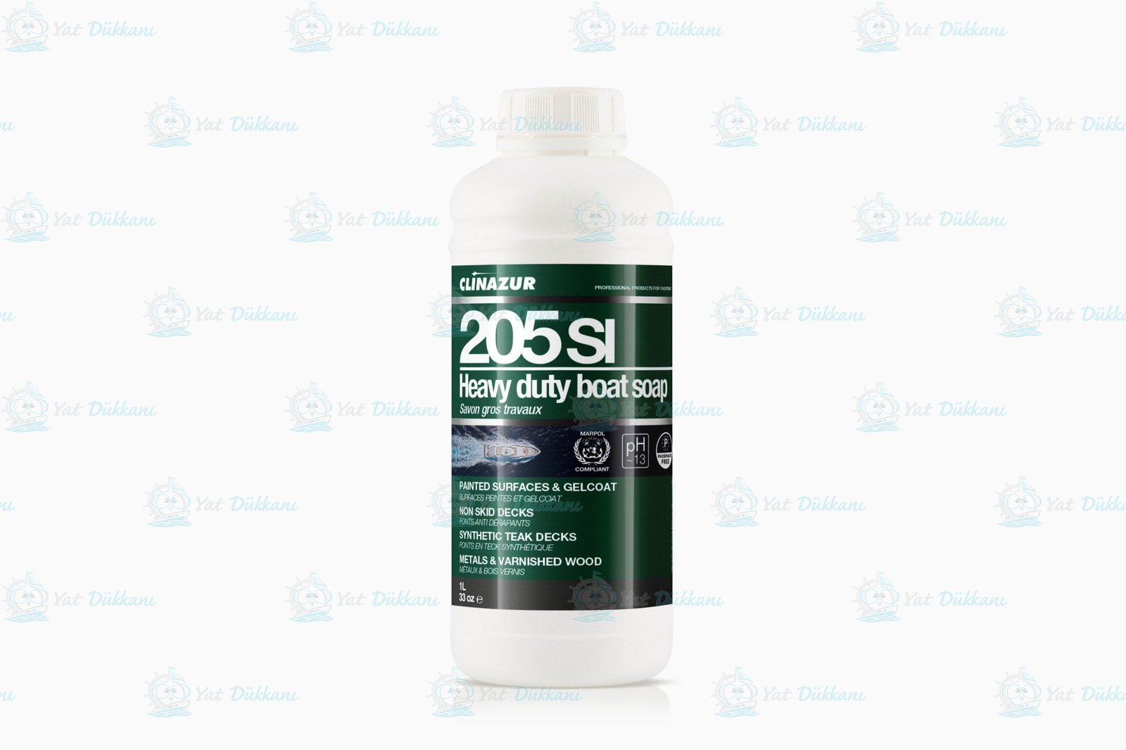 Clin Azur -205SI- Ağır Hizmet Tekne Deterjanı 1 Lt