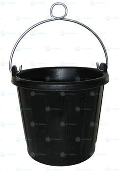 Rubber Bucket 7 LT Ağır hizmet tipi kauçuk kova