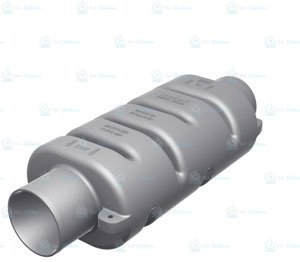 Muffler 40mm vetüs egsoz susturucu
