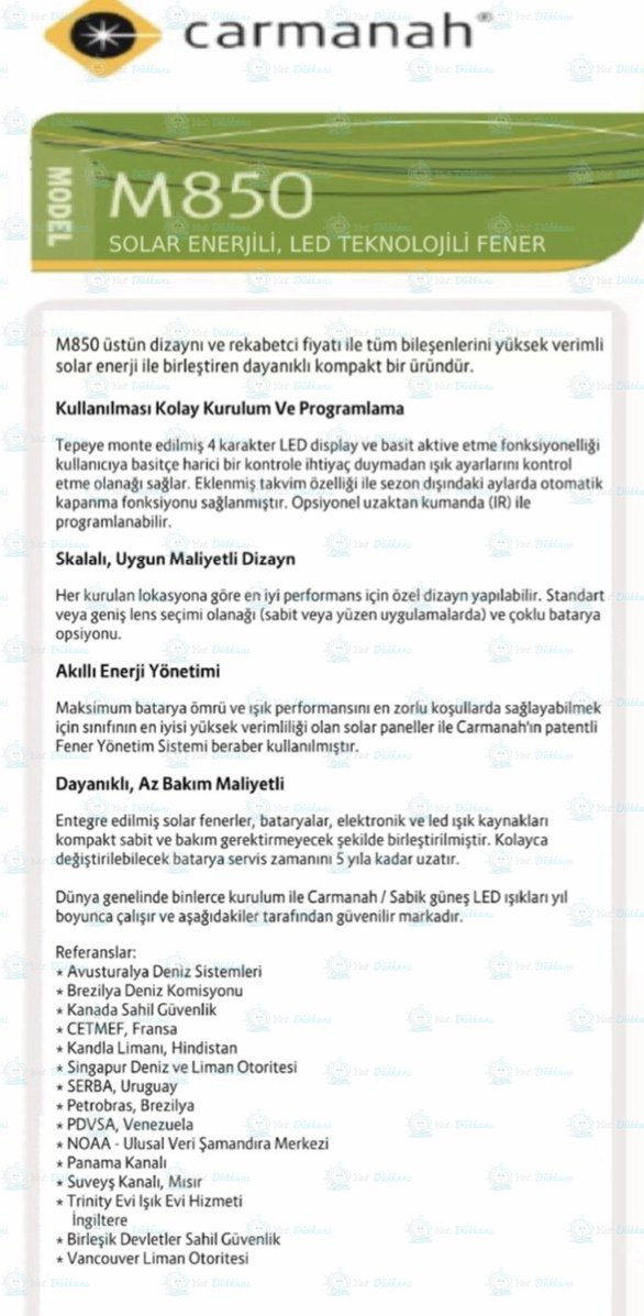Carmanah M850 Güneş Enerjili Deniz Feneri Kırmızı ve Yeşil