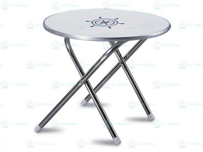 Forma Masa-Ayarlanabilir Alüminyum -Melamin Yuvarlak Üst Tabla-Çap:61cm