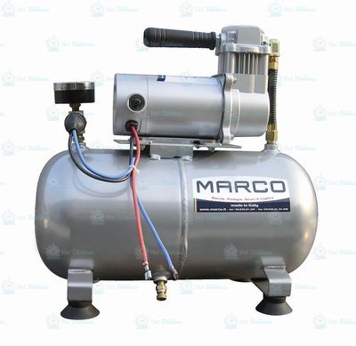 Marco M3 Basıçlı hava kompresörü, 24v, 8 litre kapasite ve 8 bar