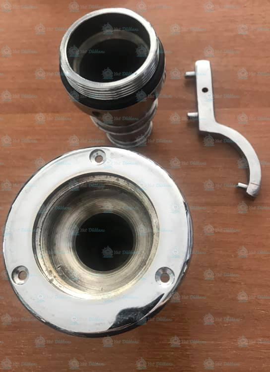 Pis Su Dolum Kapağı Kiti Sarı Üstü Kromaj 38mm