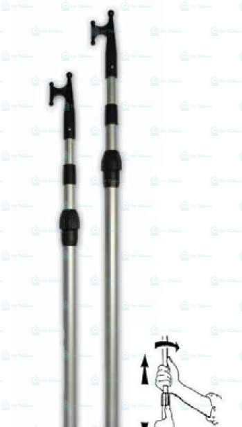 GÖNDER KANCASI TELESKOPİK Ø25-30-35mm,BOY117-300cm